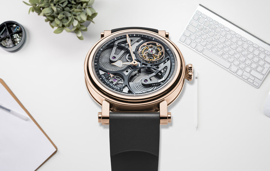 Openworked Tourbillon Red Gold 