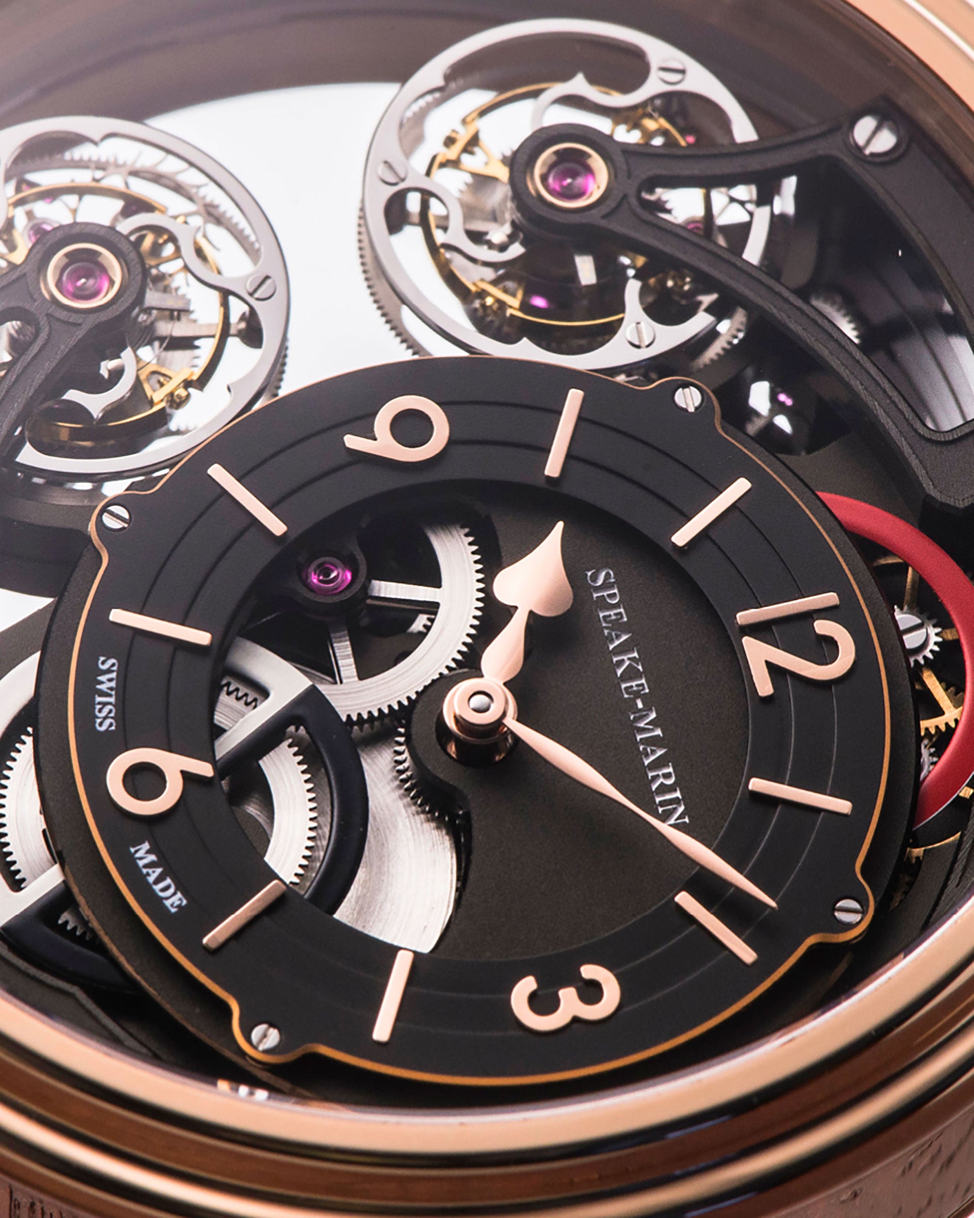 Vertical Double Tourbillon Openworked
