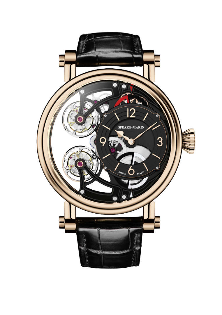 Vertical Double Tourbillon Openworked