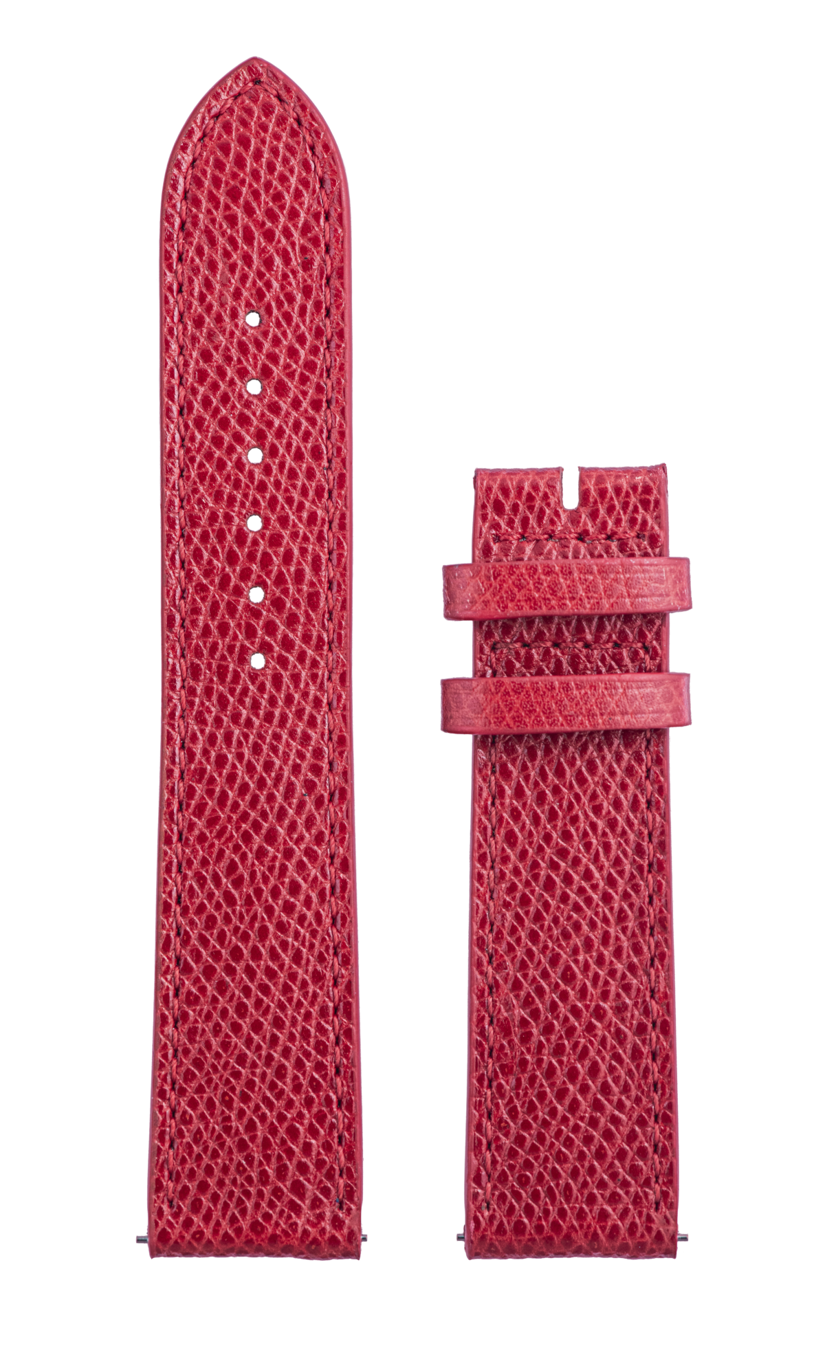 Red Grained Calf Leather