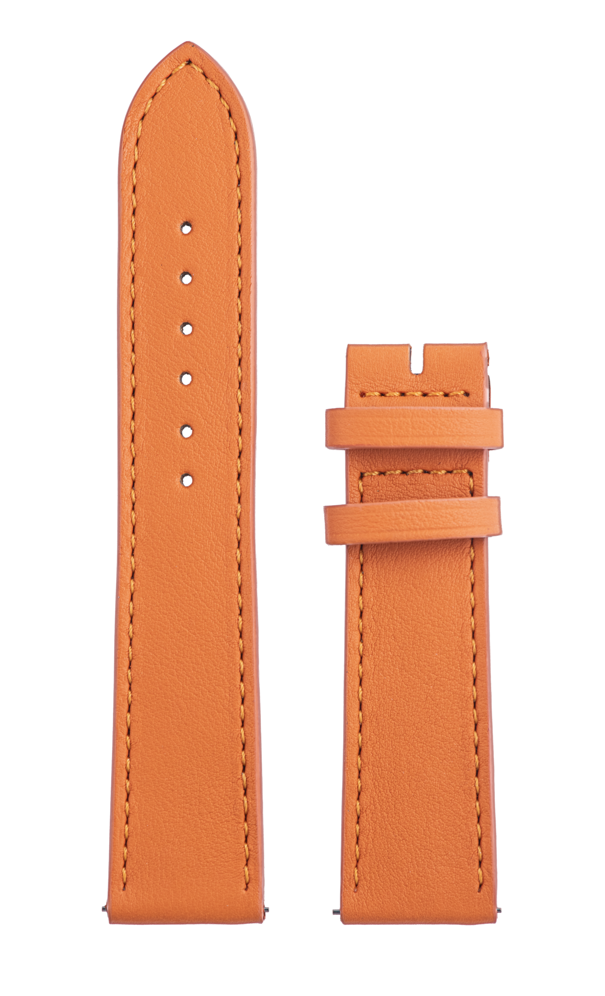Orange Calf Leather