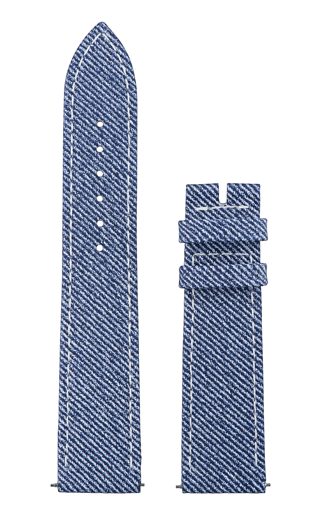 Light Blue Denim-Like Calf Leather