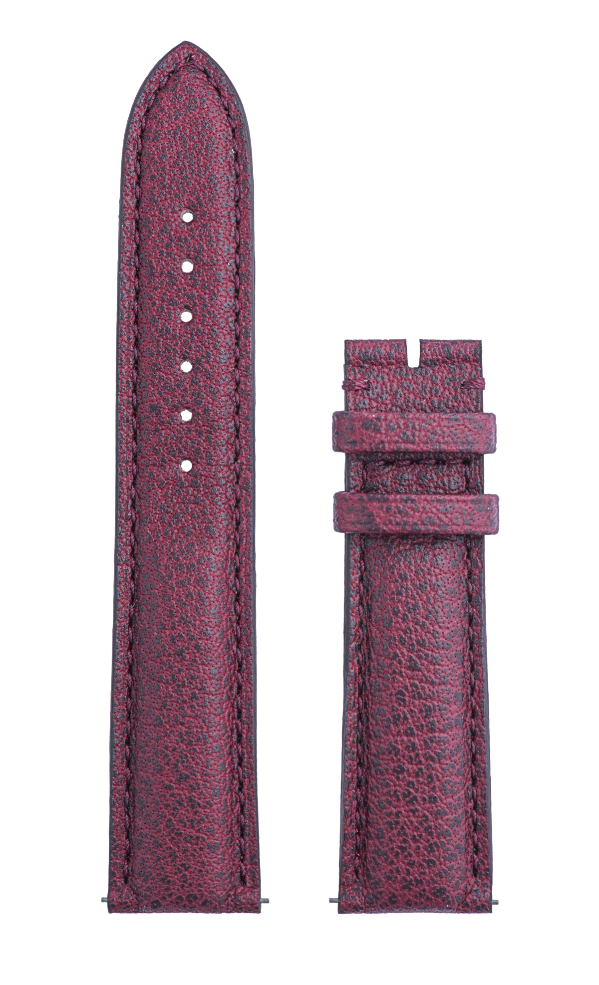 Burgundy Grained Calf Leather