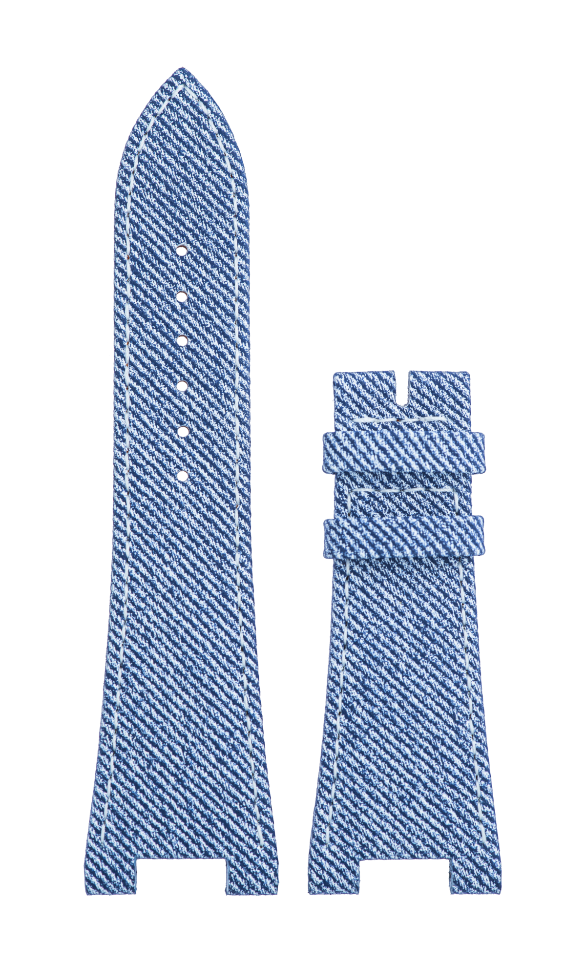 Light Blue denim-like calf